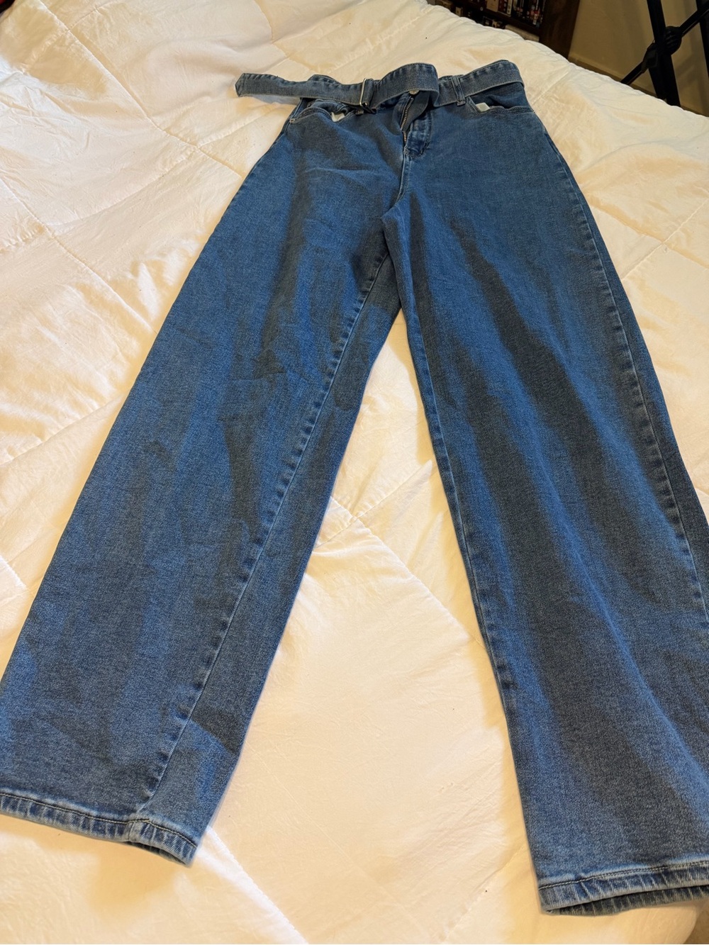 High-Rise Wide Leg Women’s Jeans - Blue